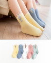 Girls 6-12 Years Rabbit Design Set of 5 Pairs Cotton Quarter Socks KS125